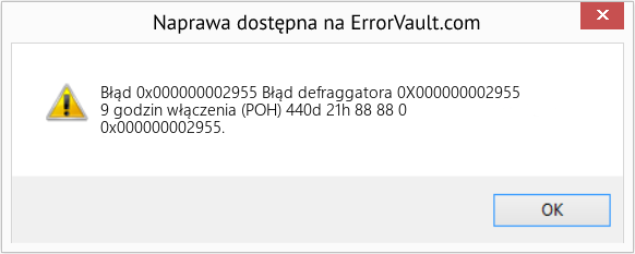 Fix Błąd defraggatora 0X000000002955 (Error Błąd 0x000000002955)
