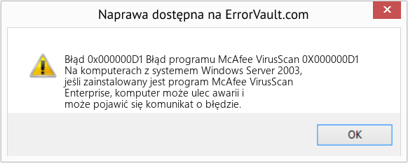 Fix Błąd programu McAfee VirusScan 0X000000D1 (Error Błąd 0x000000D1)