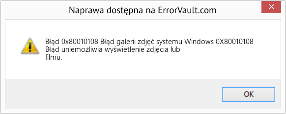 Fix Błąd galerii zdjęć systemu Windows 0X80010108 (Error Błąd 0x80010108)