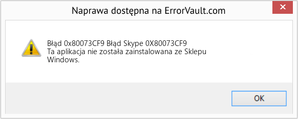 Pobierz Błąd <?php echo $number; ?> (Błąd Skype 0X80073CF9) Narzędzie naprawcze Fix Błąd Skype 0X80073CF9 (Error Błąd 0x80073CF9)
