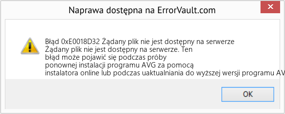 Fix Żądany plik nie jest dostępny na serwerze (Error Błąd 0xE0018D32)