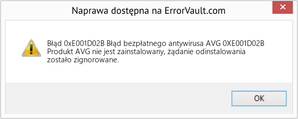 Fix Błąd bezpłatnego antywirusa AVG 0XE001D02B (Error Błąd 0xE001D02B)