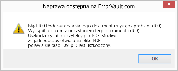 Fix Podczas czytania tego dokumentu wystąpił problem (109) (Error Błąd 109)
