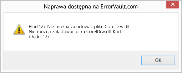 Fix Nie można załadować pliku CorelDrw.dll (Error Błąd 127)