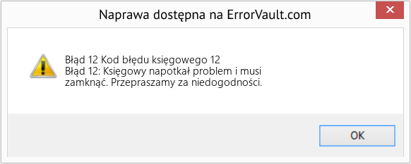 Fix Kod błędu księgowego 12 (Error Błąd 12)
