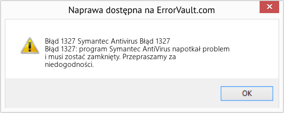 Fix Symantec Antivirus Błąd 1327 (Error Błąd 1327)