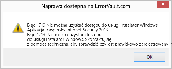 Fix Nie można uzyskać dostępu do usługi Instalator Windows (Error Błąd 1719)