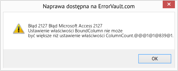 Fix Błąd Microsoft Access 2127 (Error Błąd 2127)