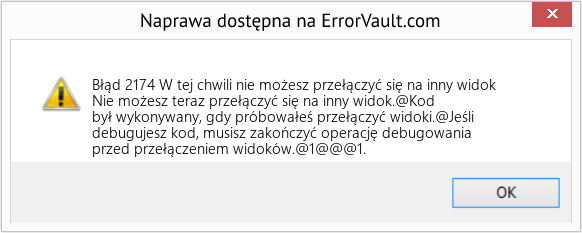 Fix W tej chwili nie możesz przełączyć się na inny widok (Error Błąd 2174)