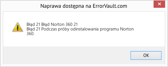 Fix Błąd Norton 360 21 (Error Błąd 21)