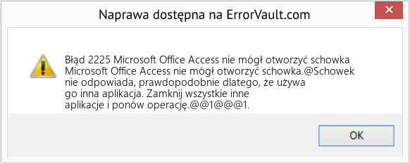 Fix Microsoft Office Access nie mógł otworzyć schowka (Error Błąd 2225)