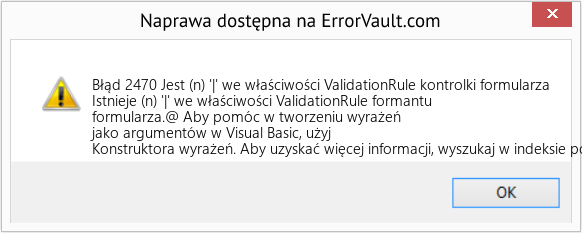 Fix Jest (n) '|' we właściwości ValidationRule kontrolki formularza (Error Błąd 2470)