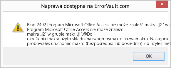 Fix Program Microsoft Office Access nie może znaleźć makra „|2” w grupie makr „|1 (Error Błąd 2492)