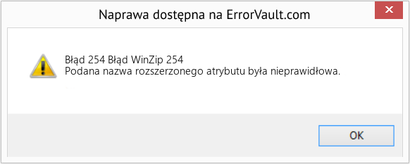 Fix Błąd WinZip 254 (Error Błąd 254)
