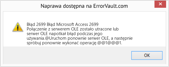 Pobierz Błąd <?php echo $number; ?> (Błąd Microsoft Access 2699) Narzędzie naprawcze Fix Błąd Microsoft Access 2699 (Error Błąd 2699)