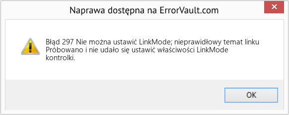 Pobierz Błąd <?php echo $number; ?> (Nie można ustawić LinkMode; nieprawidłowy temat linku) Narzędzie naprawcze Fix Nie można ustawić LinkMode; nieprawidłowy temat linku (Error Błąd 297)