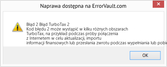 Fix Błąd TurboTax 2 (Error Błąd 2)