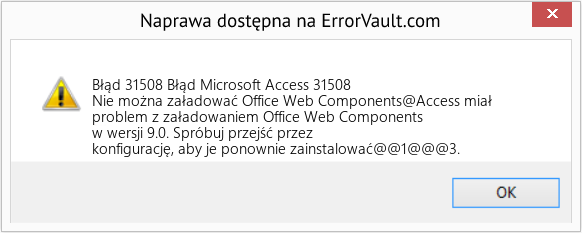 Fix Błąd Microsoft Access 31508 (Error Błąd 31508)
