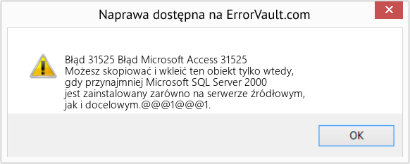 Pobierz Błąd <?php echo $number; ?> (Błąd Microsoft Access 31525) Narzędzie naprawcze Fix Błąd Microsoft Access 31525 (Error Błąd 31525)