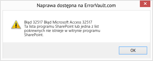 Fix Błąd Microsoft Access 32517 (Error Błąd 32517)