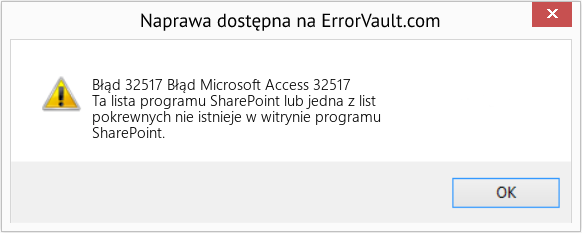 Pobierz Błąd <?php echo $number; ?> (Błąd Microsoft Access 32517) Narzędzie naprawcze Fix Błąd Microsoft Access 32517 (Error Błąd 32517)