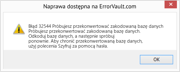 Pobierz Błąd <?php echo $number; ?> (Próbujesz przekonwertować zakodowaną bazę danych) Narzędzie naprawcze Fix Próbujesz przekonwertować zakodowaną bazę danych (Error Błąd 32544)