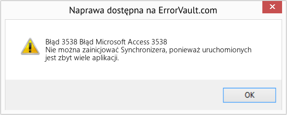 Fix Błąd Microsoft Access 3538 (Error Błąd 3538)