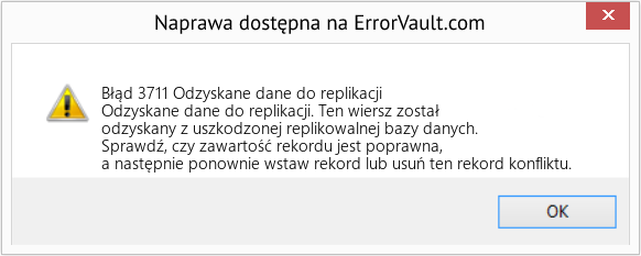 Pobierz Błąd <?php echo $number; ?> (Odzyskane dane do replikacji) Narzędzie naprawcze Fix Odzyskane dane do replikacji (Error Błąd 3711)