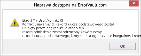 Pobierz Błąd <?php echo $number; ?> (Usuń/konflikt RI) Narzędzie naprawcze Fix Usuń/konflikt RI (Error Błąd 3717)