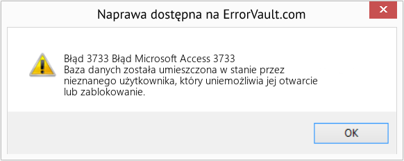 Fix Błąd Microsoft Access 3733 (Error Błąd 3733)