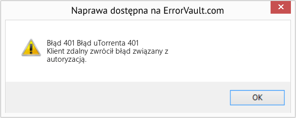 Fix Błąd uTorrenta 401 (Error Błąd 401)