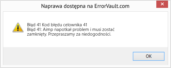 Pobierz Błąd <?php echo $number; ?> (Kod błędu celownika 41) Narzędzie naprawcze Fix Kod błędu celownika 41 (Error Błąd 41)