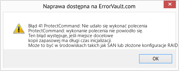 Fix ProtectCommand: Nie udało się wykonać polecenia (Error Błąd 41)