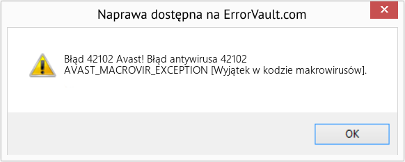 Fix Avast! Błąd antywirusa 42102 (Error Błąd 42102)