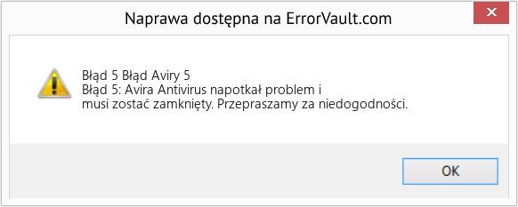 Fix Błąd Aviry 5 (Error Błąd 5)
