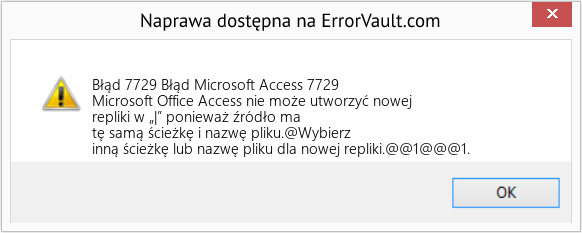 Fix Błąd Microsoft Access 7729 (Error Błąd 7729)
