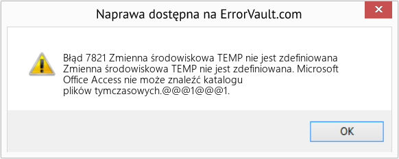 Pobierz Błąd <?php echo $number; ?> (Zmienna środowiskowa TEMP nie jest zdefiniowana) Narzędzie naprawcze Fix Zmienna środowiskowa TEMP nie jest zdefiniowana (Error Błąd 7821)