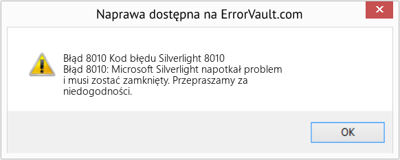 Fix Kod błędu Silverlight 8010 (Error Błąd 8010)