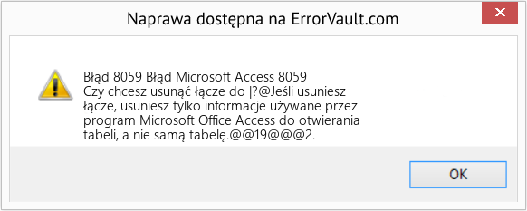 Fix Błąd Microsoft Access 8059 (Error Błąd 8059)