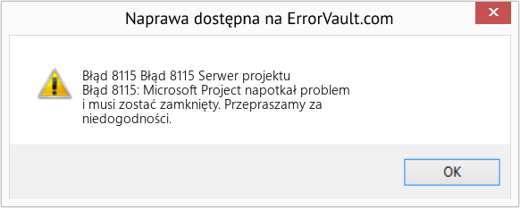 Fix Błąd 8115 Serwer projektu (Error Błąd 8115)