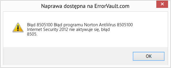 Fix Błąd programu Norton AntiVirus 8505100 (Error Błąd 8505100)