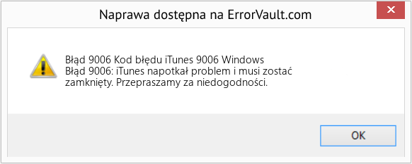 Fix Kod błędu iTunes 9006 Windows (Error Błąd 9006)
