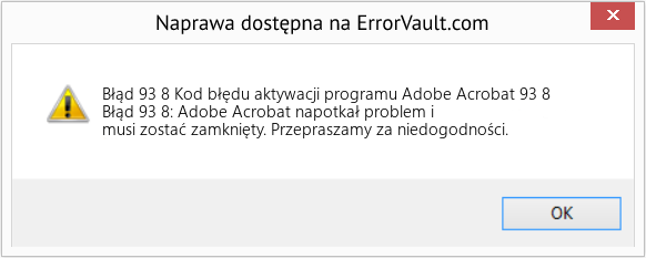 Pobierz Błąd <?php echo $number; ?> (Kod błędu aktywacji programu Adobe Acrobat 93 8) Narzędzie naprawcze Fix Kod błędu aktywacji programu Adobe Acrobat 93 8 (Error Błąd 93 8)