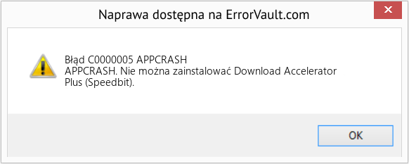 Fix APPCRASH (Error Błąd C0000005)