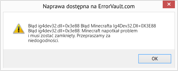 Fix Błąd Minecrafta Ig4Dev32.Dll+0X3E88 (Error Błąd ig4dev32.dll+0x3e88)