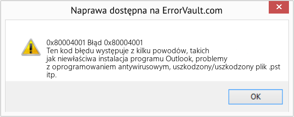 Fix Błąd 0x80004001 (Error 0x80004001)