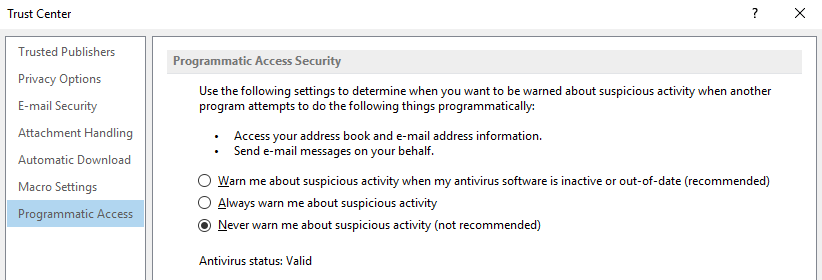 Enable automatic updates for your antivirus software
Be wary of suspicious email attachments and links