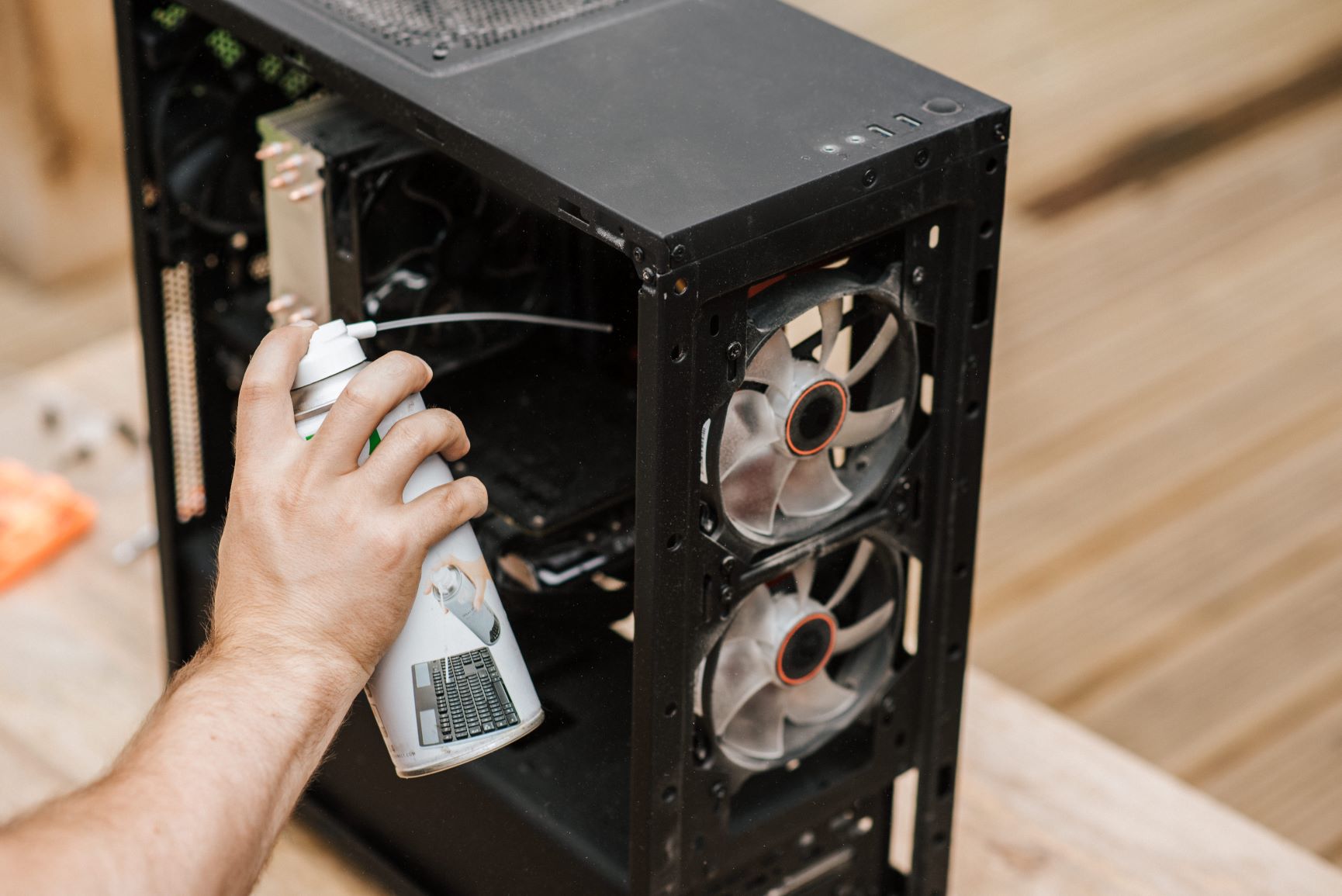Ensure proper ventilation and airflow in the PC case
Clean dust from heat sinks and cooling fans