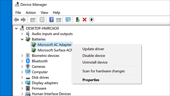 Right-click on the device and choose Update driver.
Select Search automatically for updated driver software and follow the on-screen instructions.