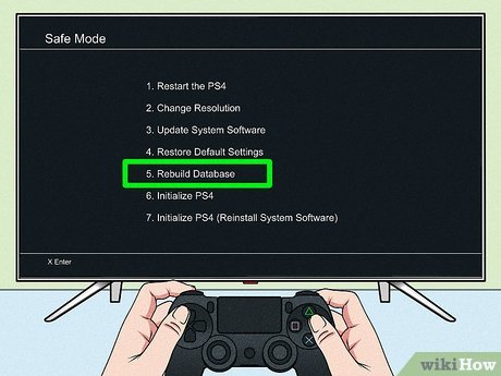Select "Rebuild Database" from the Safe Mode menu.
Wait for the process to complete (this may take a while).